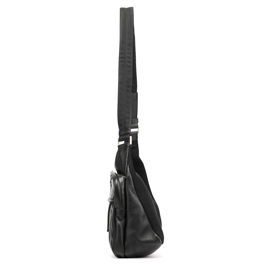 1999 Black Calfskin Crossbody Messenger Bag