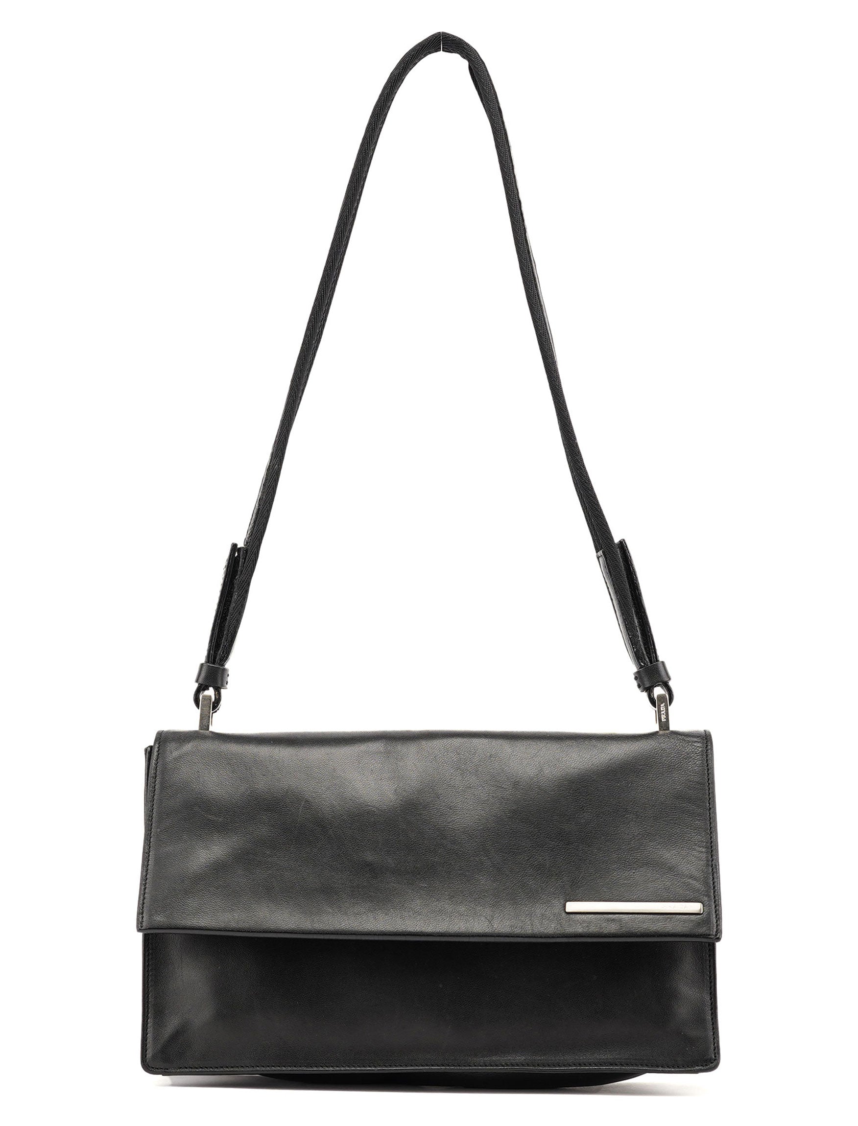 1999 Black Calfskin Sport Shoulder Bag