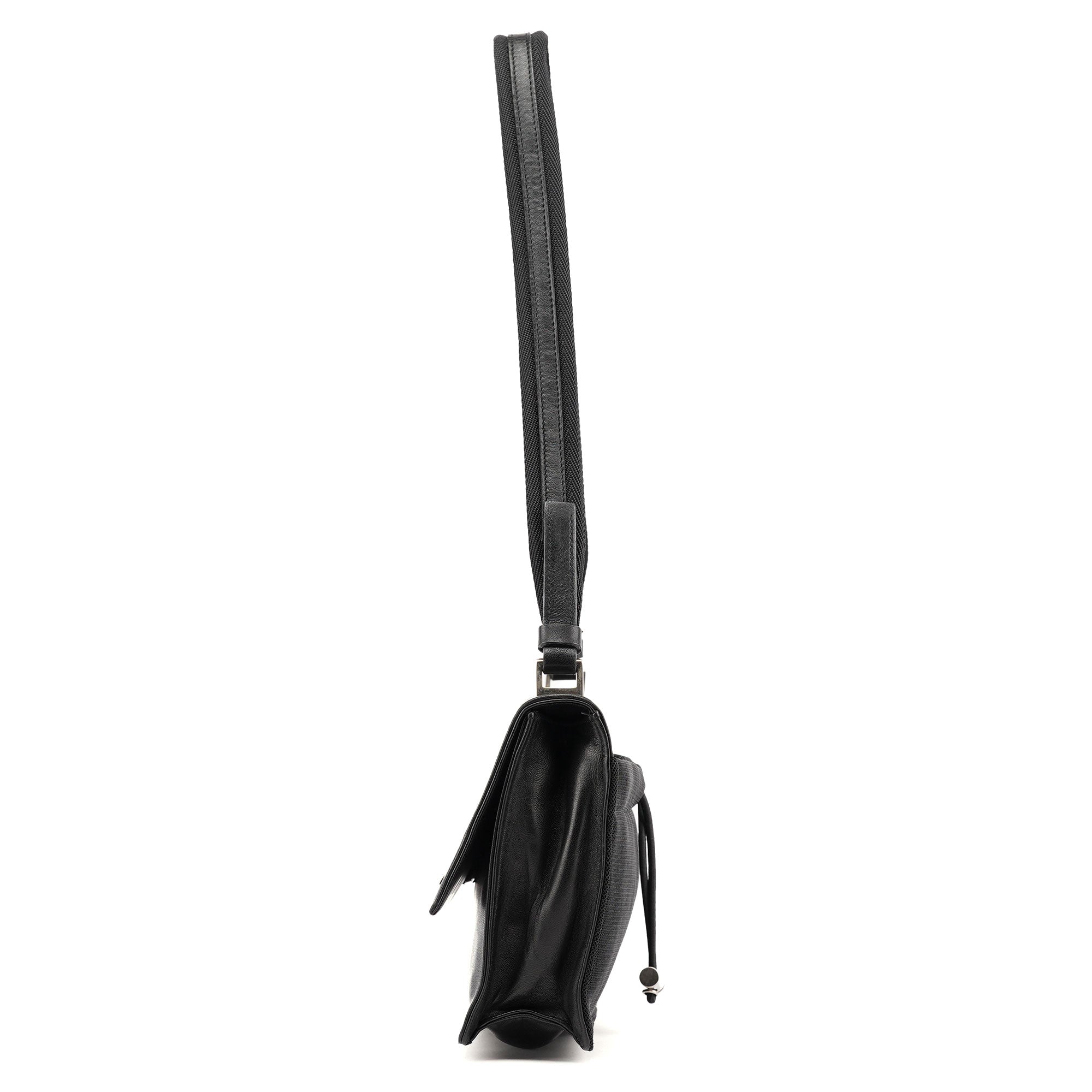 1999 Black Calfskin Sport Shoulder Bag