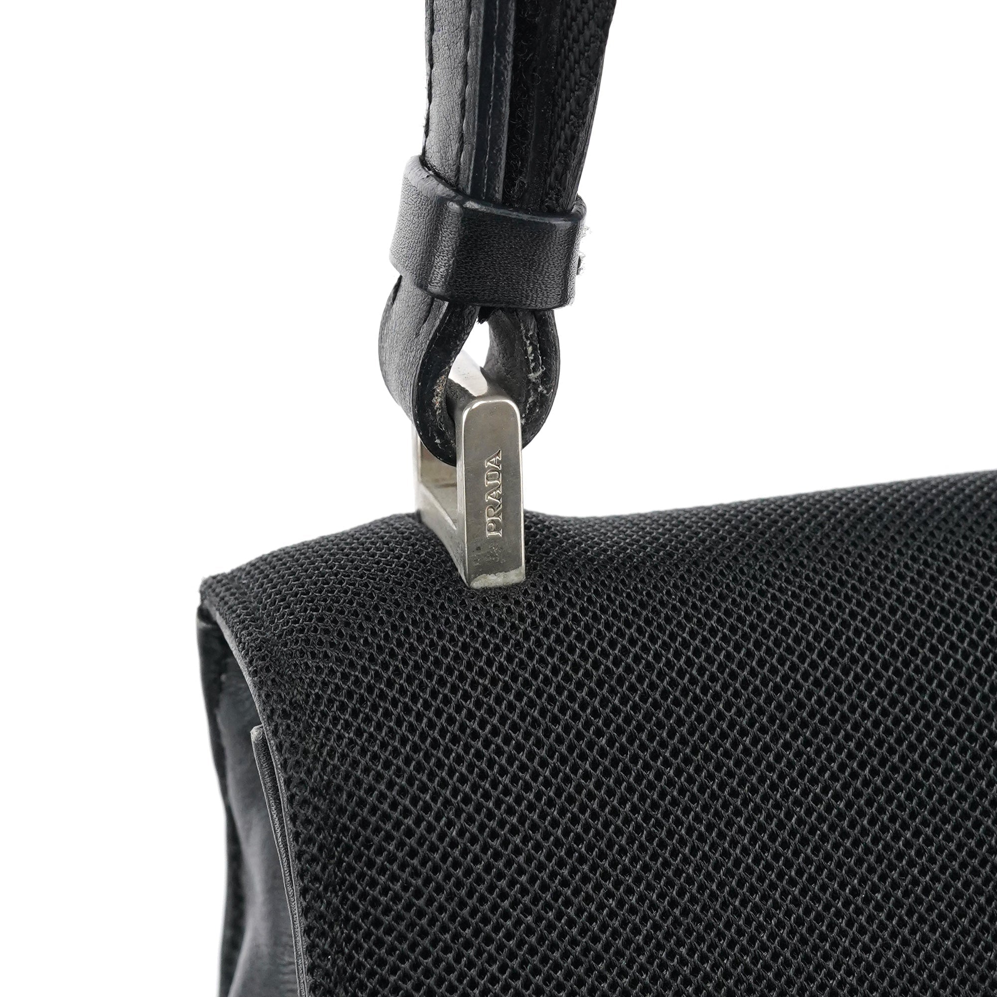 1999 Black Nylon Mesh Sport Shoulder Bag