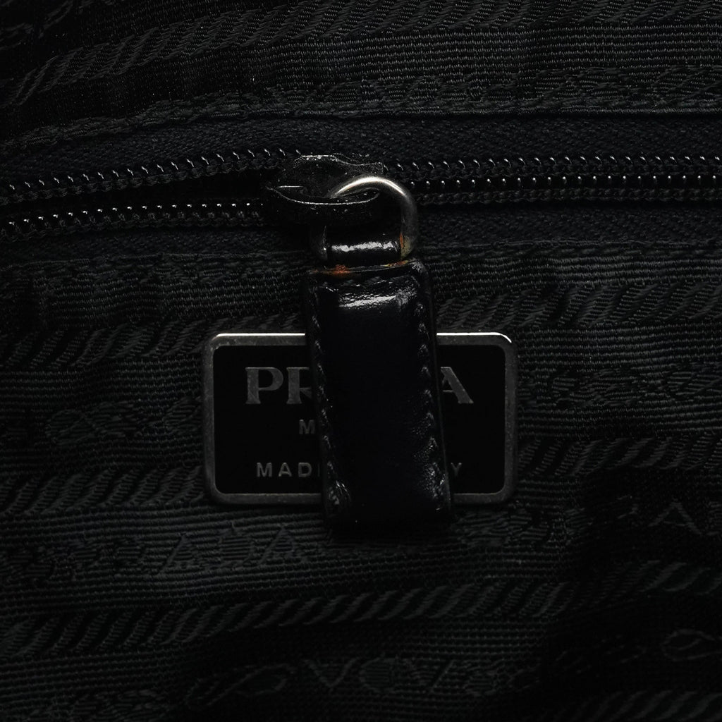 1999 Black Vitello Metallo Shoulder Bag