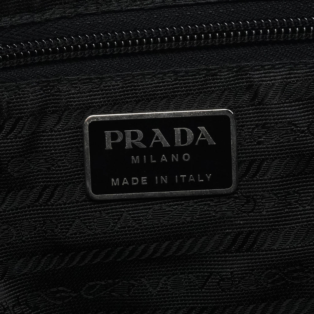 1999 Black Vitello Metallo Shoulder Bag