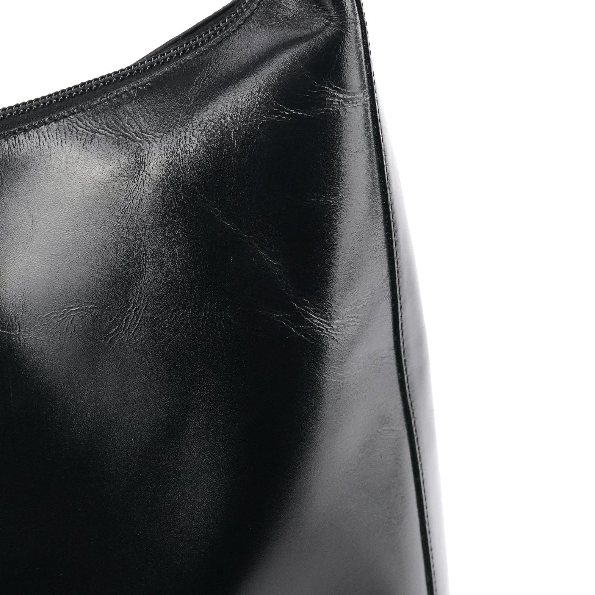 1999 Black Vitello Metallo Shoulder Bag