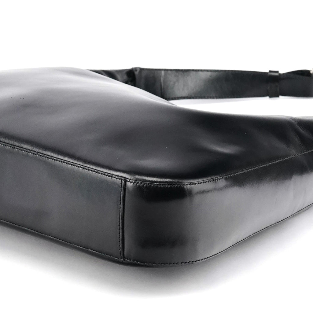 1999 Black Vitello Metallo Shoulder Bag