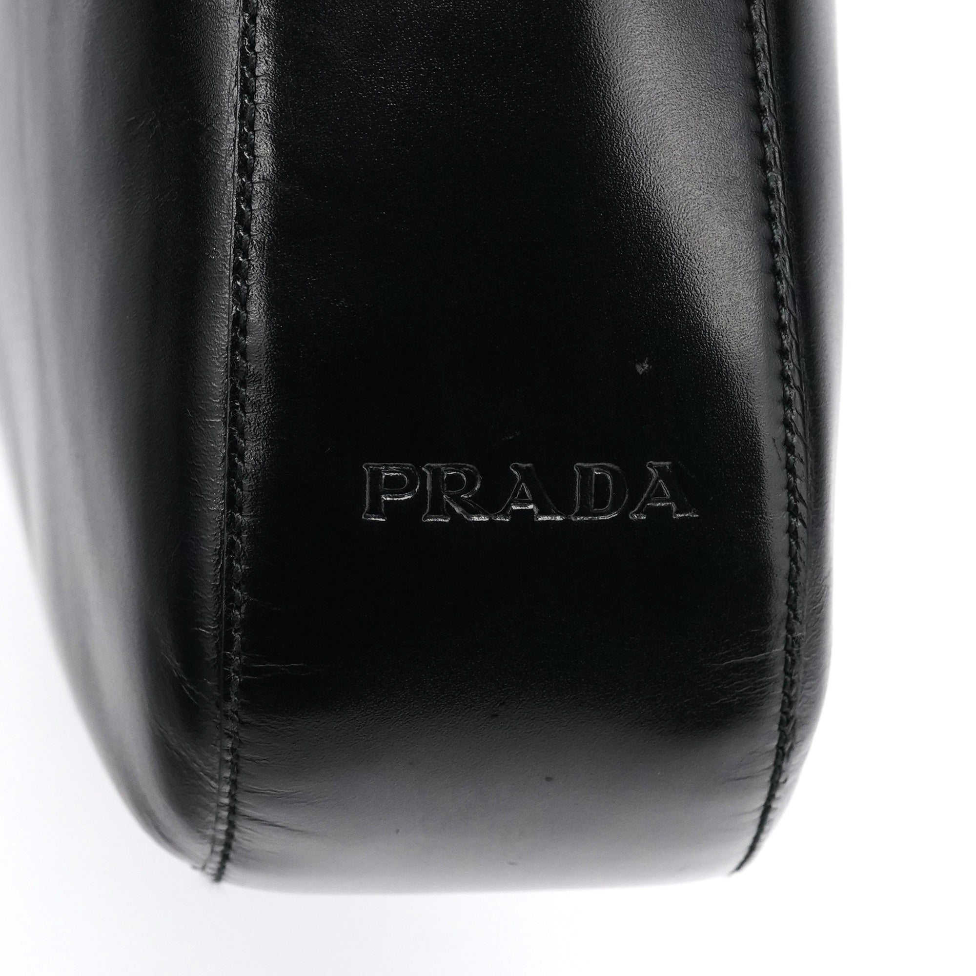 1999 Black Vitello Metallo Shoulder Bag