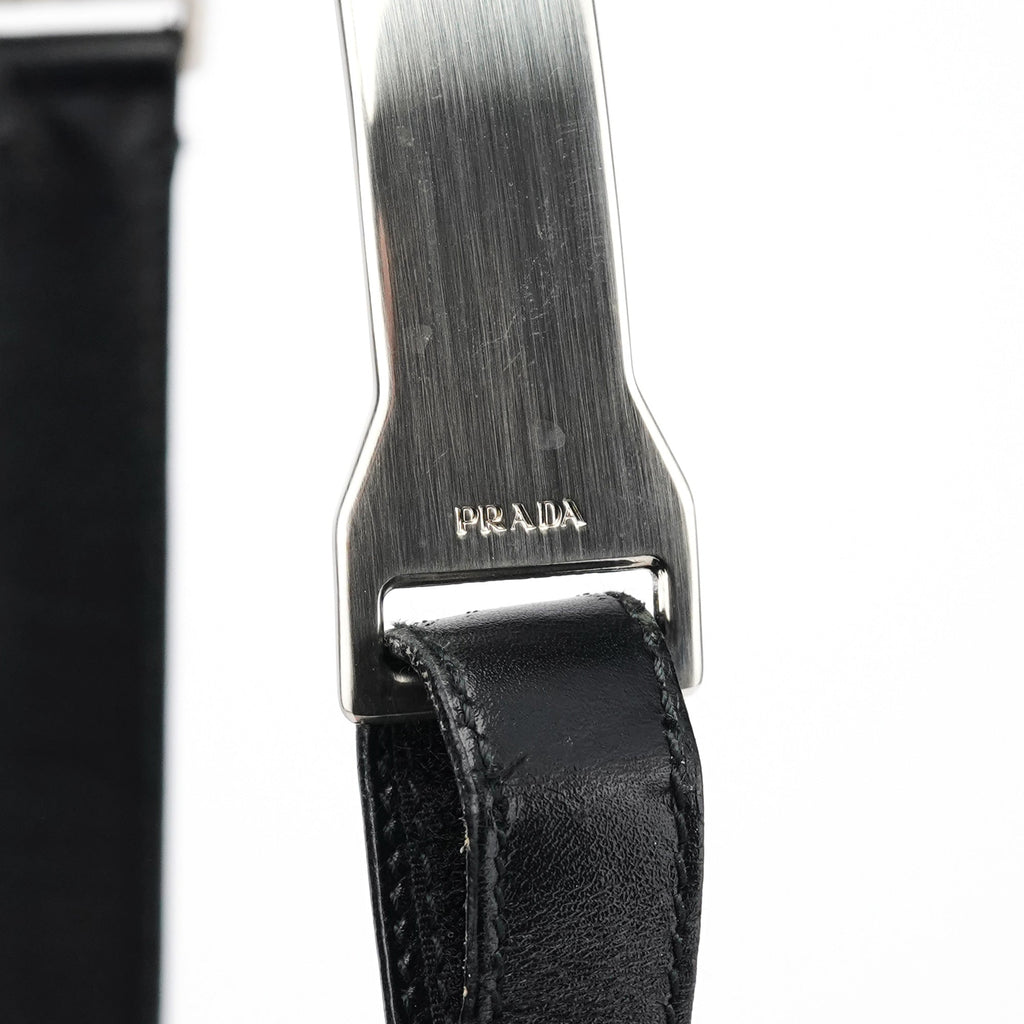 1999 Black Vitello Metallo Shoulder Bag