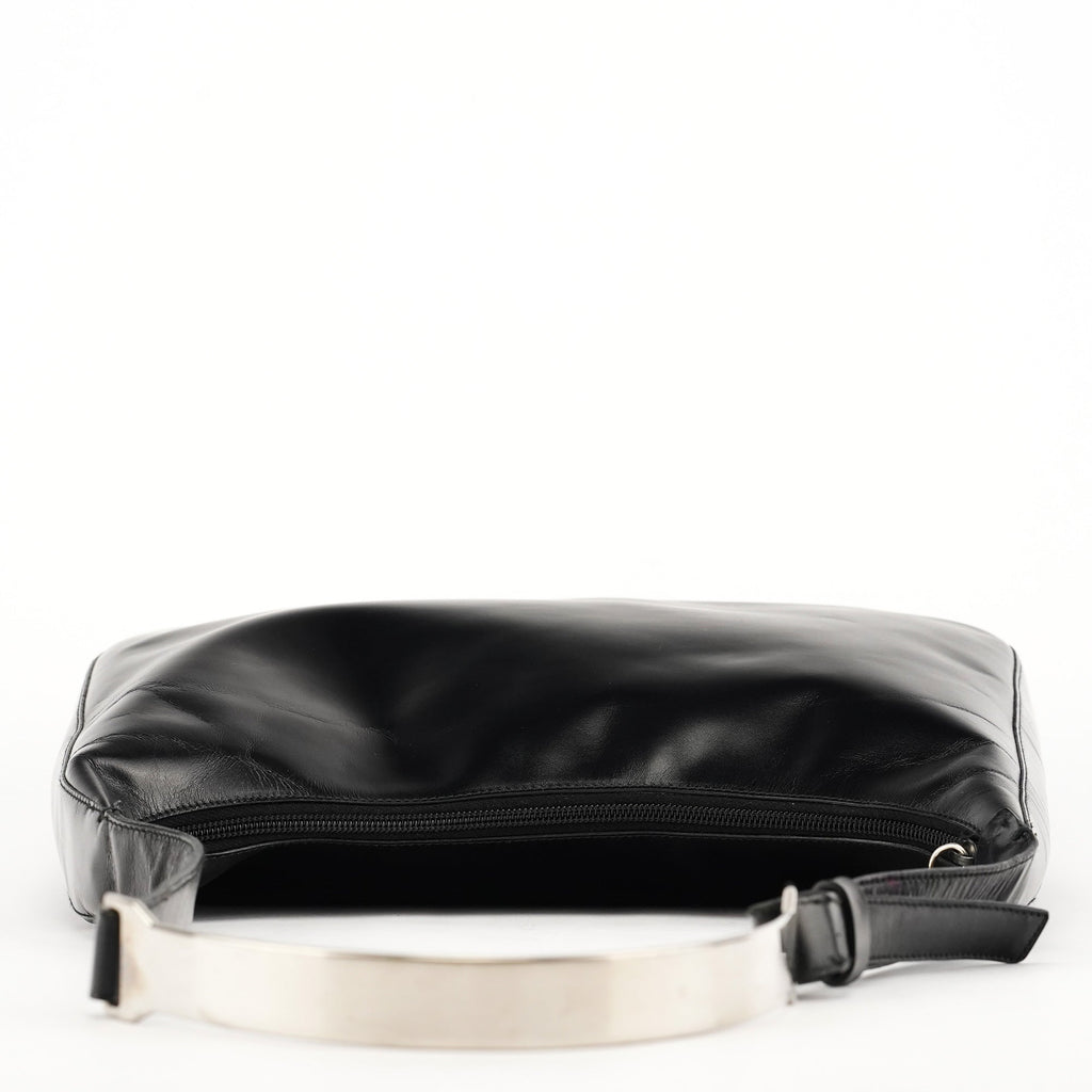 1999 Black Vitello Metallo Shoulder Bag