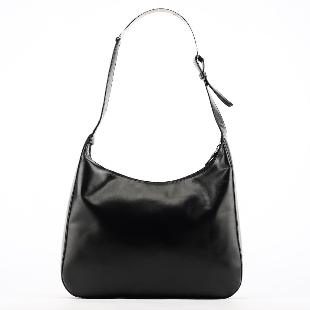 1999 Black Vitello Metallo Shoulder Bag
