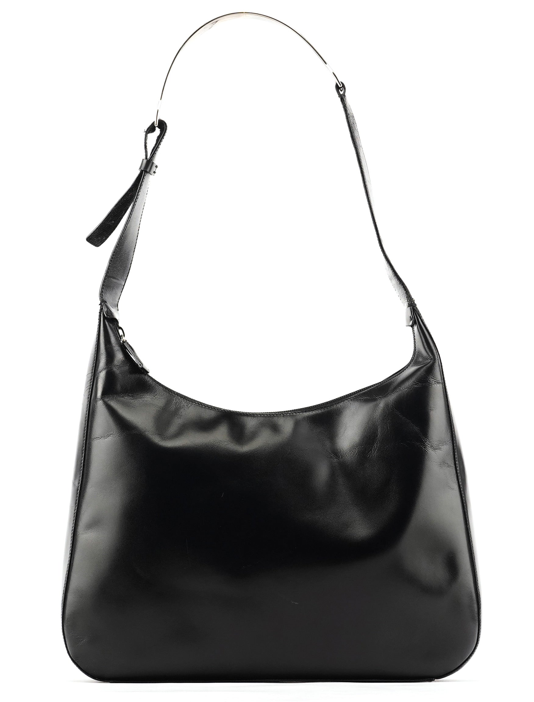 1999 Black Vitello Metallo Shoulder Bag