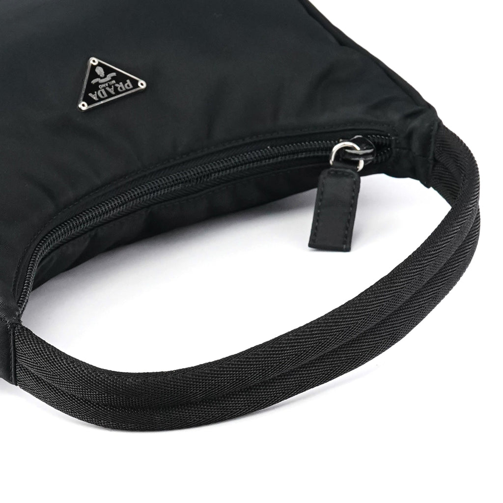 2002 Black Tessuto Nylon Mini Hobo Bag