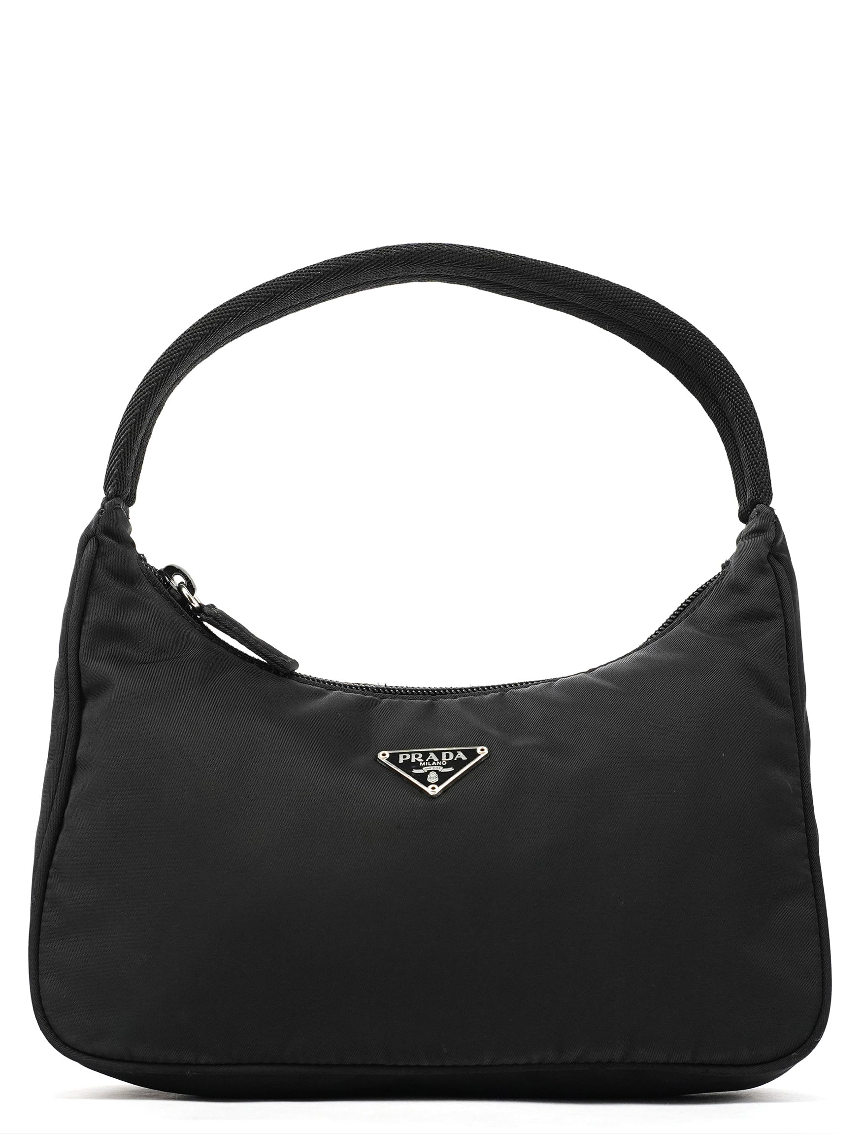 2002 Black Tessuto Nylon Mini Hobo Bag