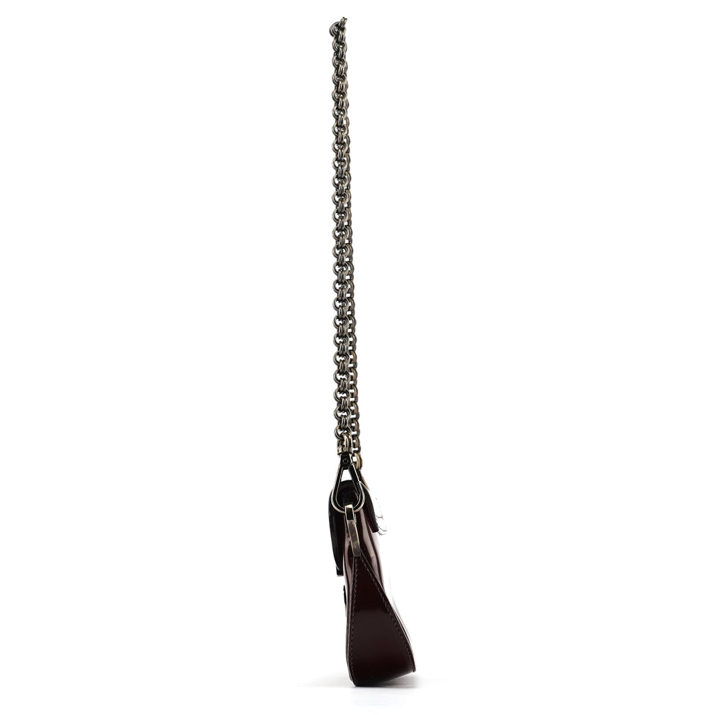 2004 Burgundy Spazzolato Mirror Shoulder Bag