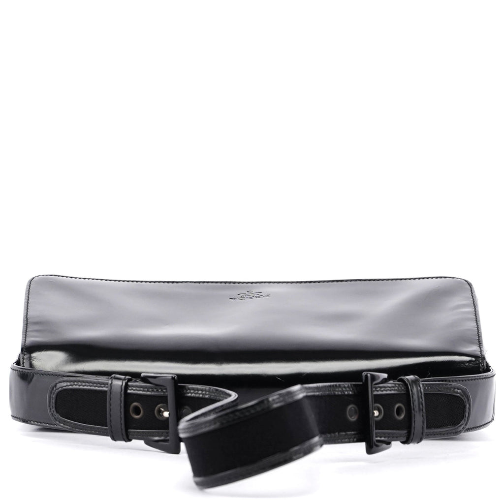 Prada Black Spazzolato Shoulder Bag