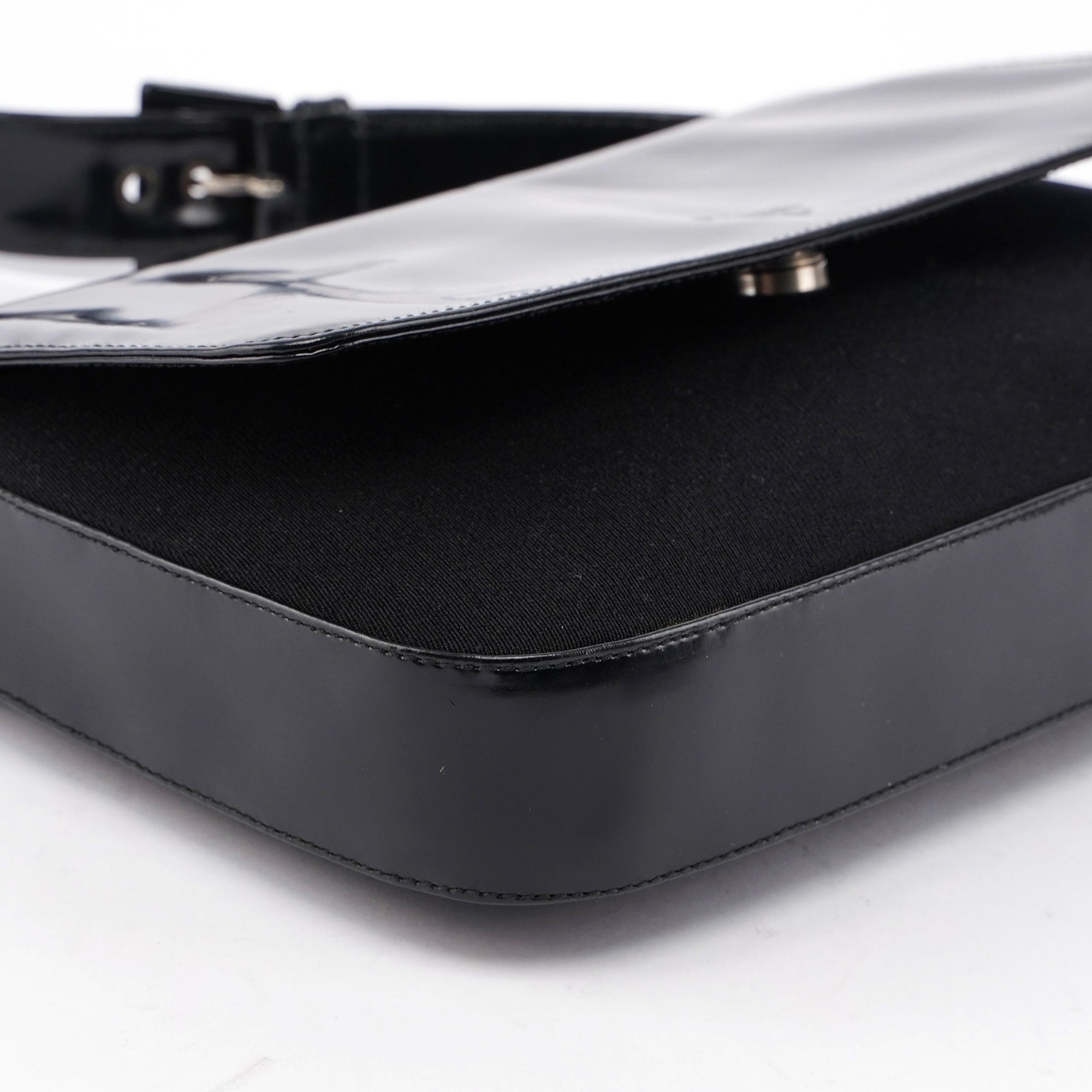 Prada Black Spazzolato Shoulder Bag