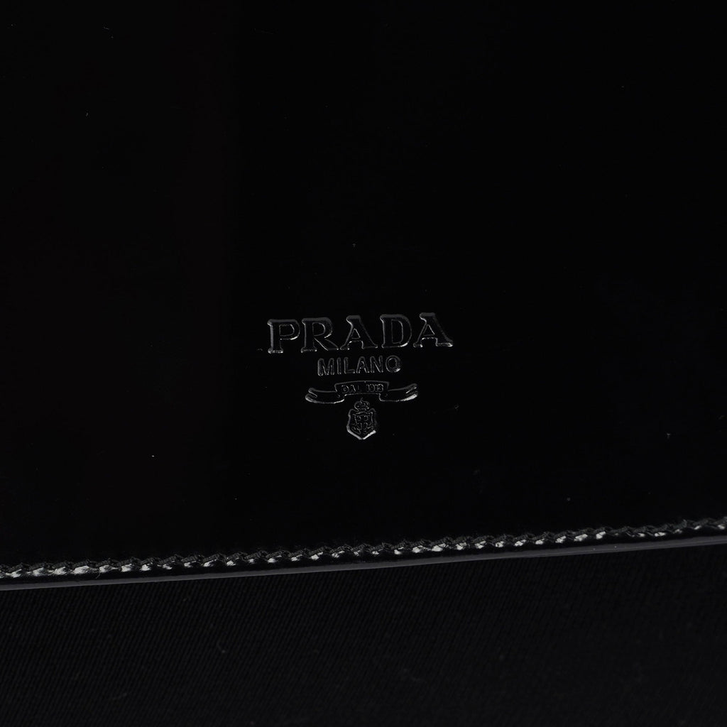Prada Black Spazzolato Shoulder Bag