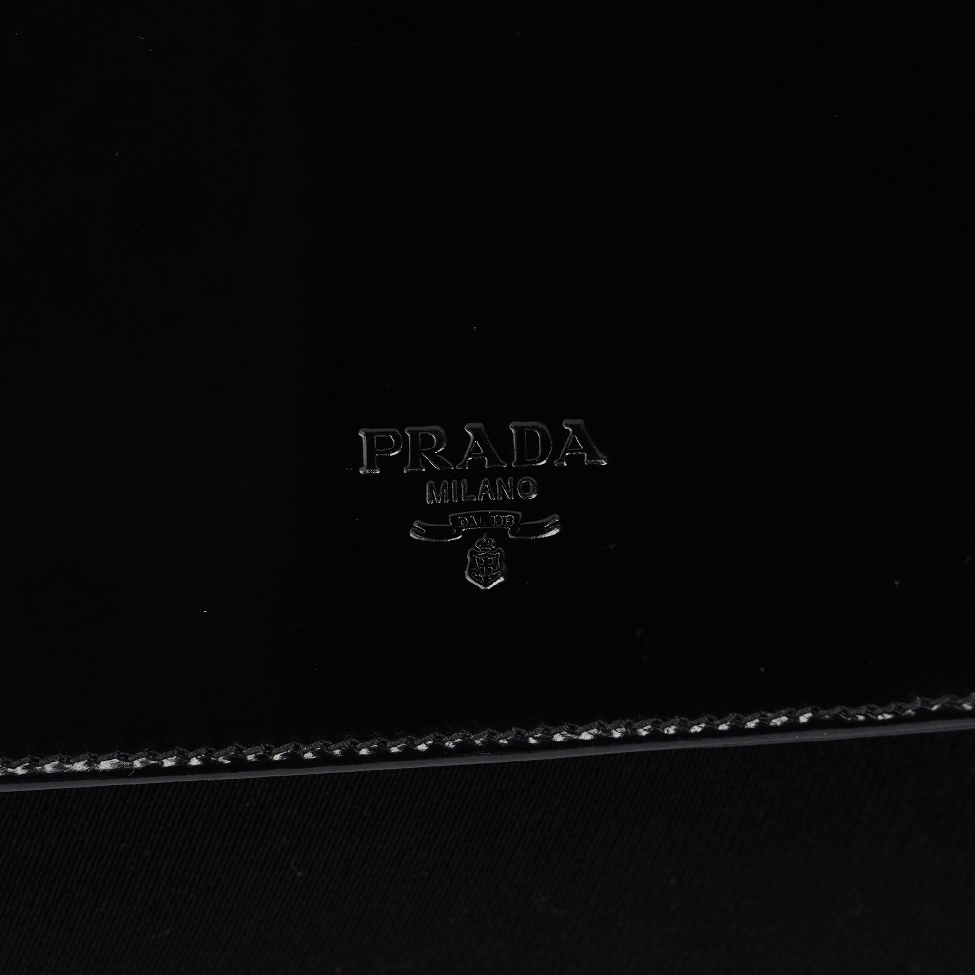 Prada Black Spazzolato Shoulder Bag