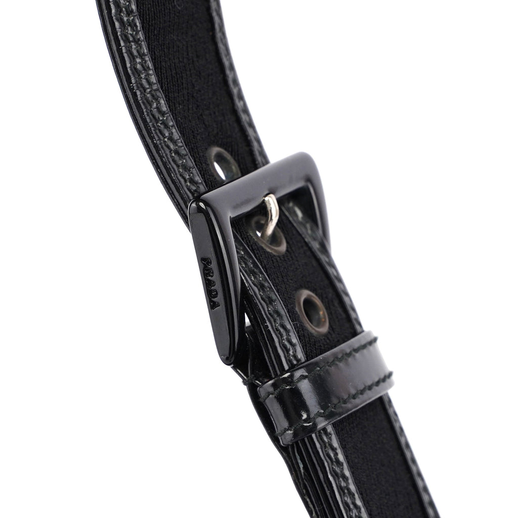 Prada Black Spazzolato Shoulder Bag