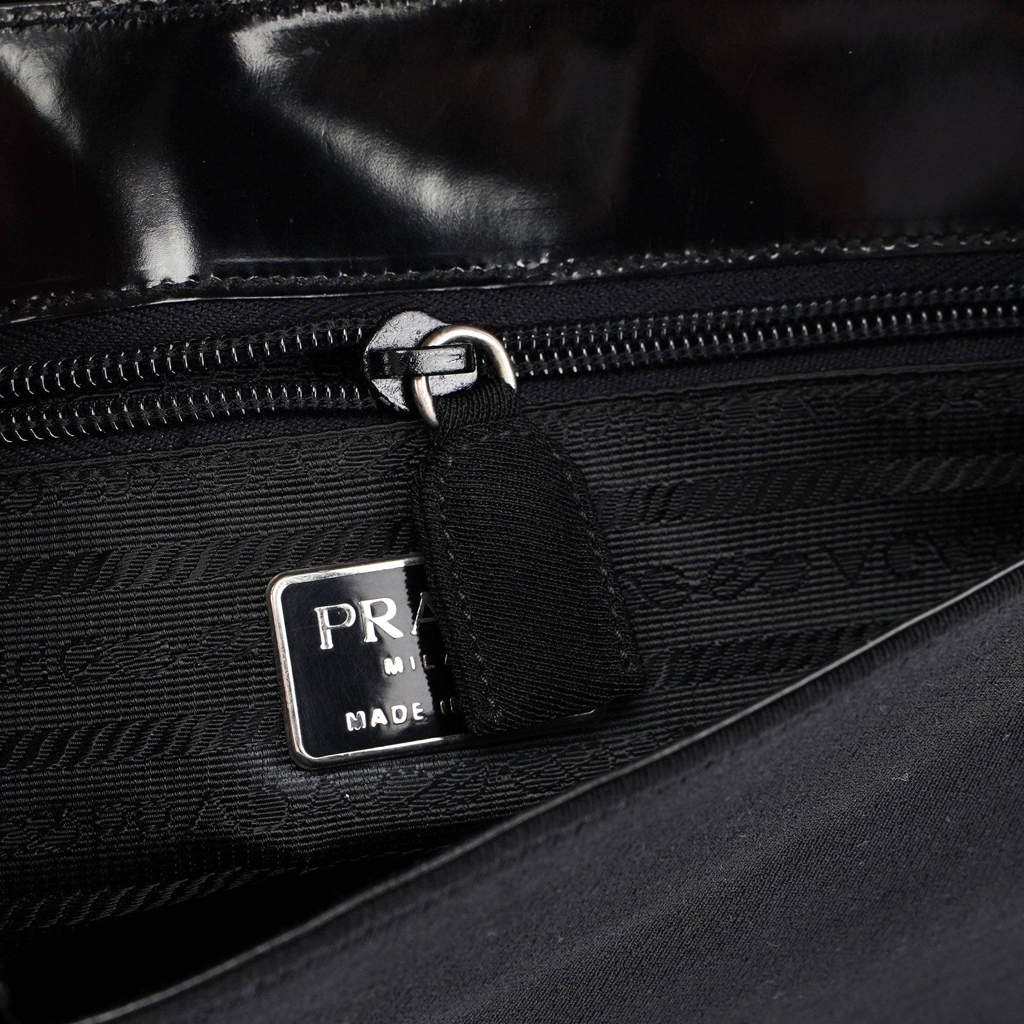Prada Black Spazzolato Shoulder Bag
