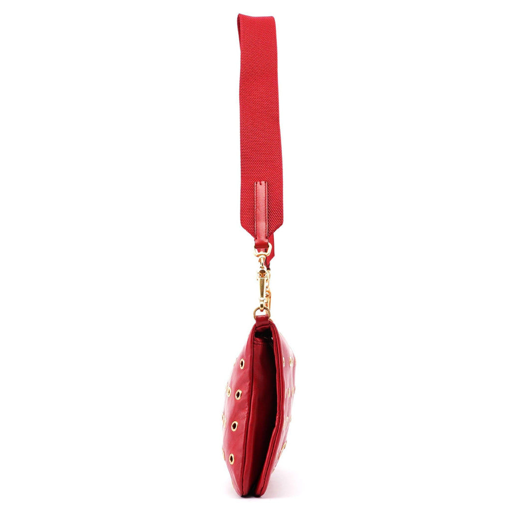 Prada Red Leather Shoulder Bag