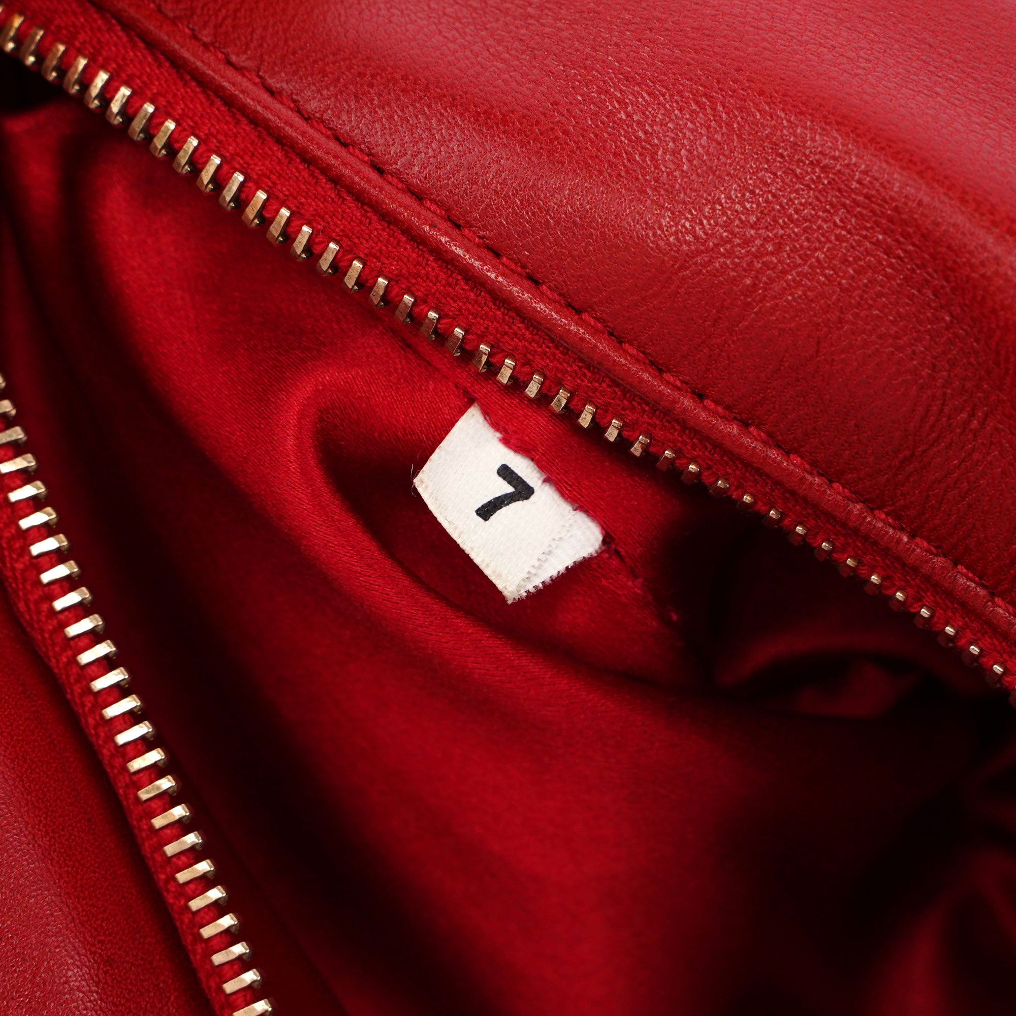 Prada Red Leather Shoulder Bag