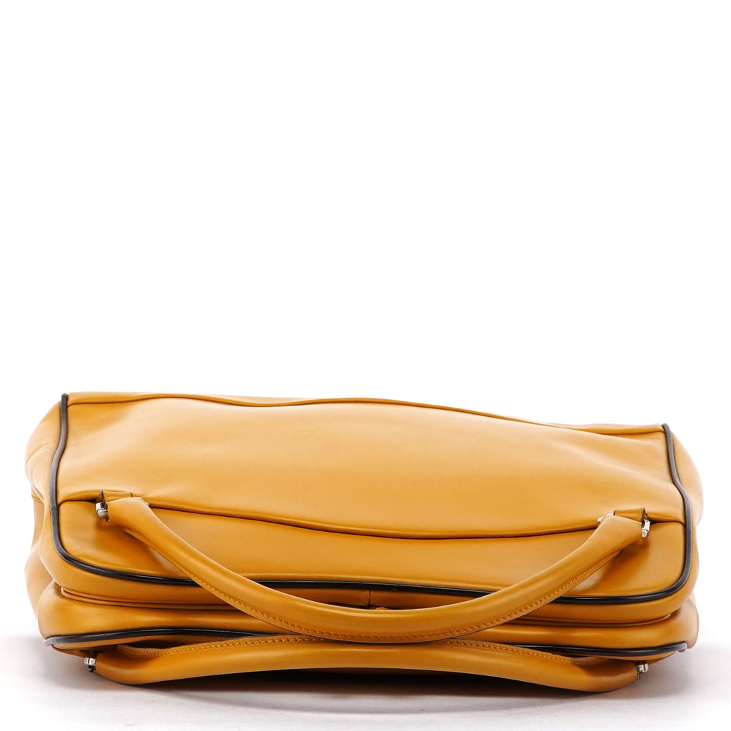 Prada Yellow Leather Handbag