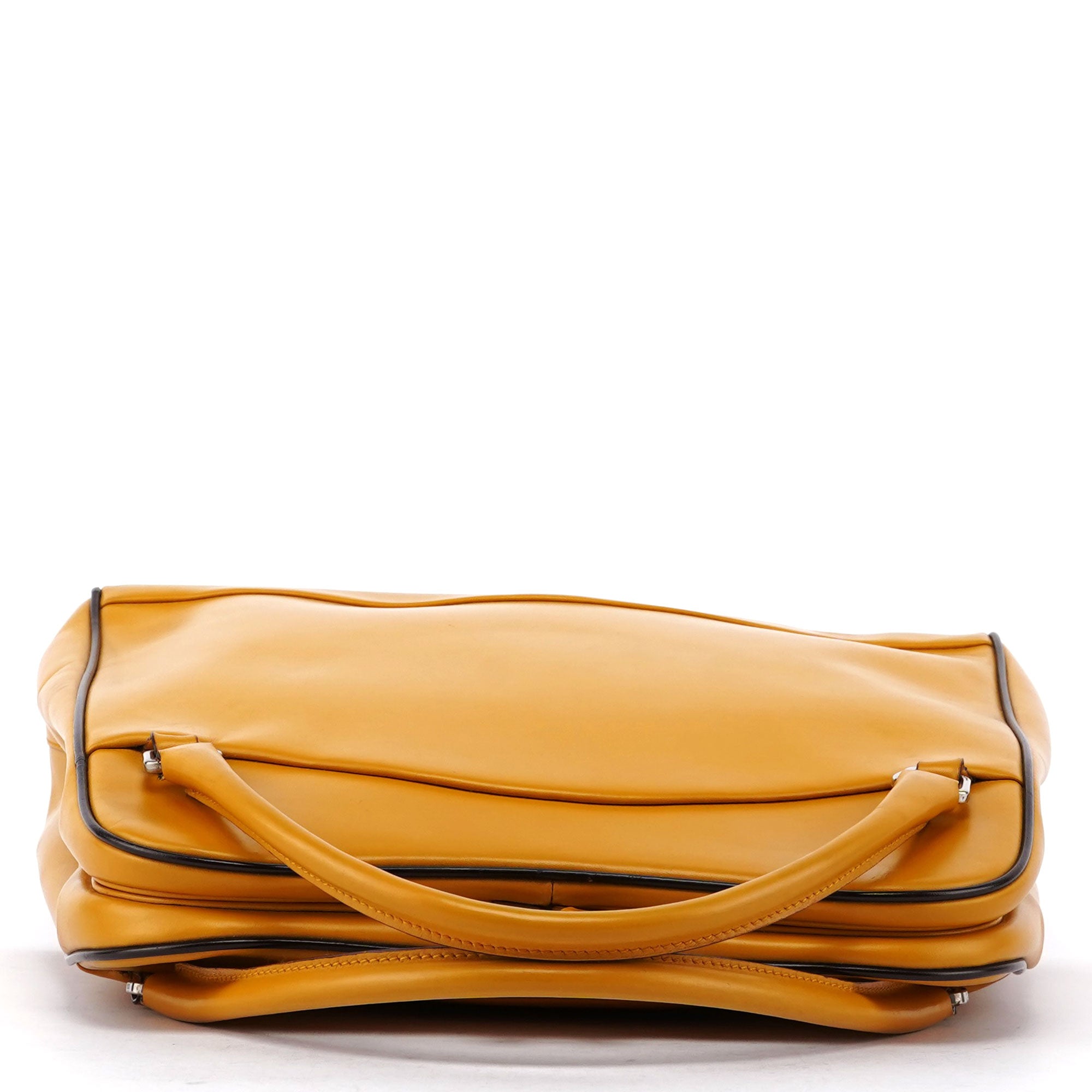 Prada Yellow Leather Handbag