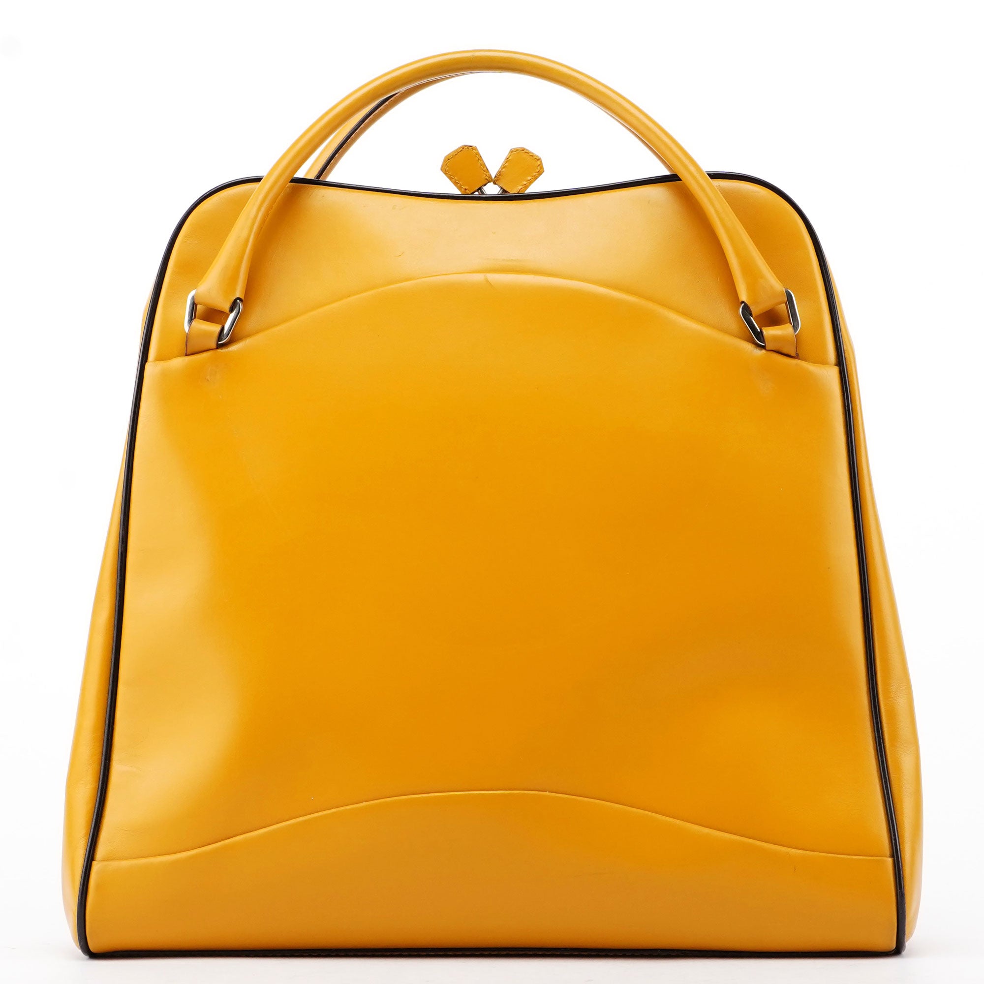 Prada Yellow Leather Handbag
