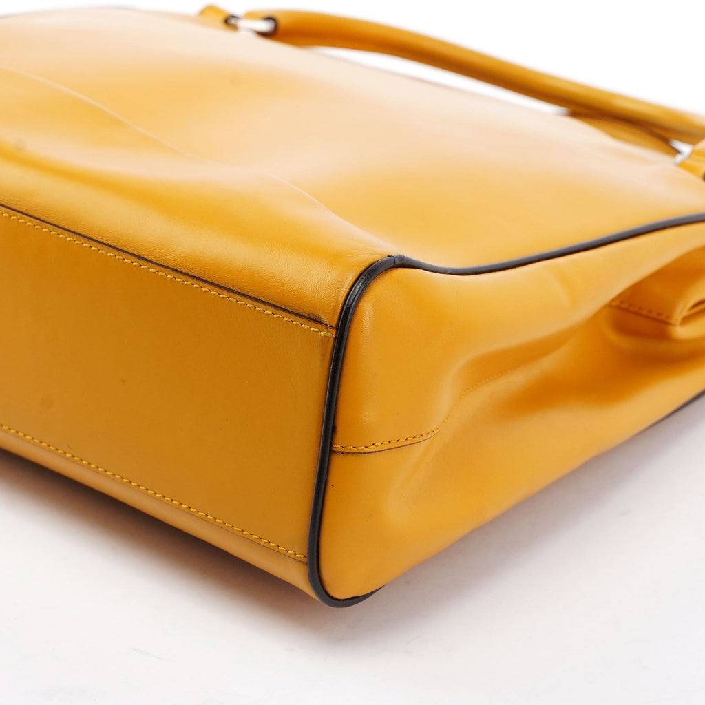 Prada Yellow Leather Handbag