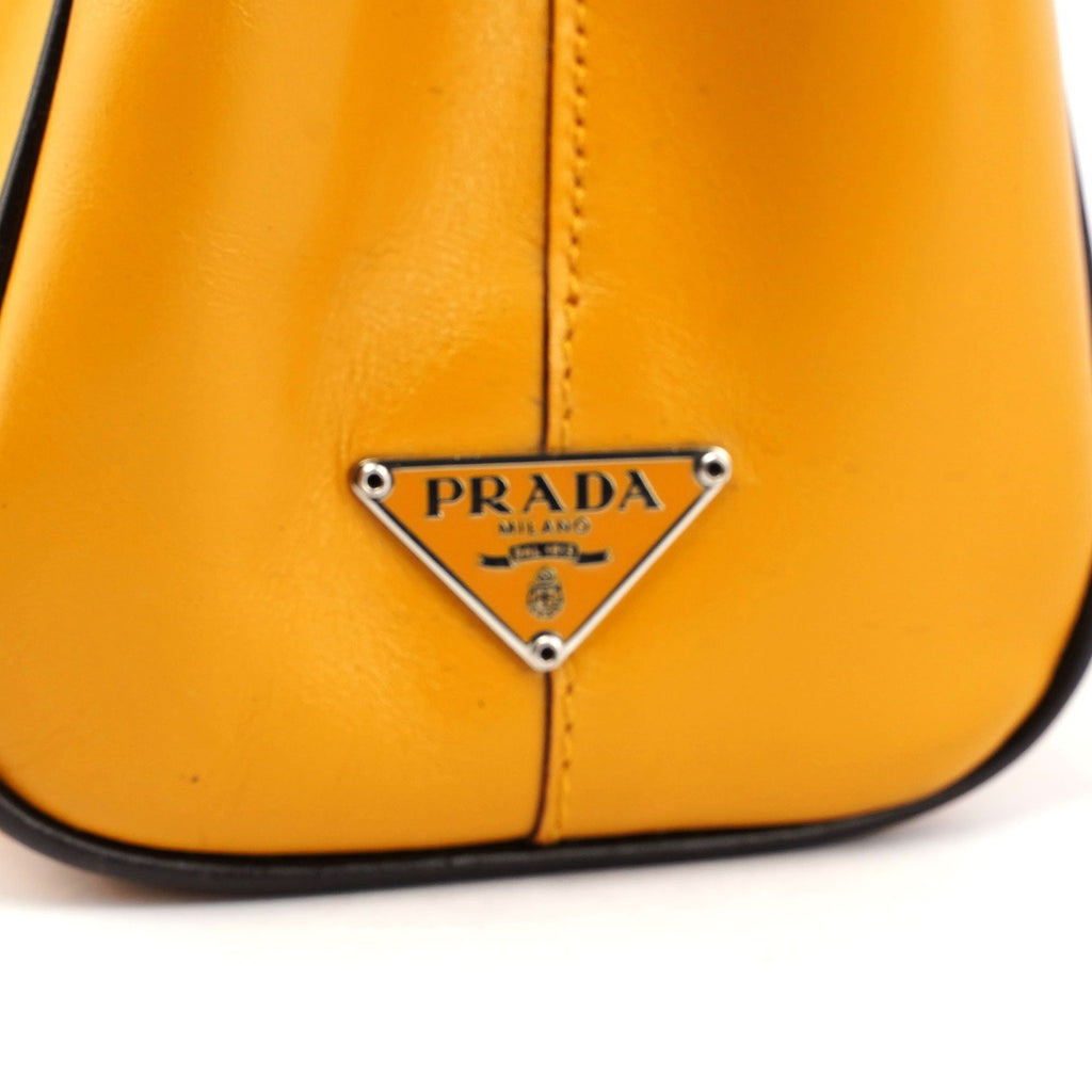 Prada Yellow Leather Handbag