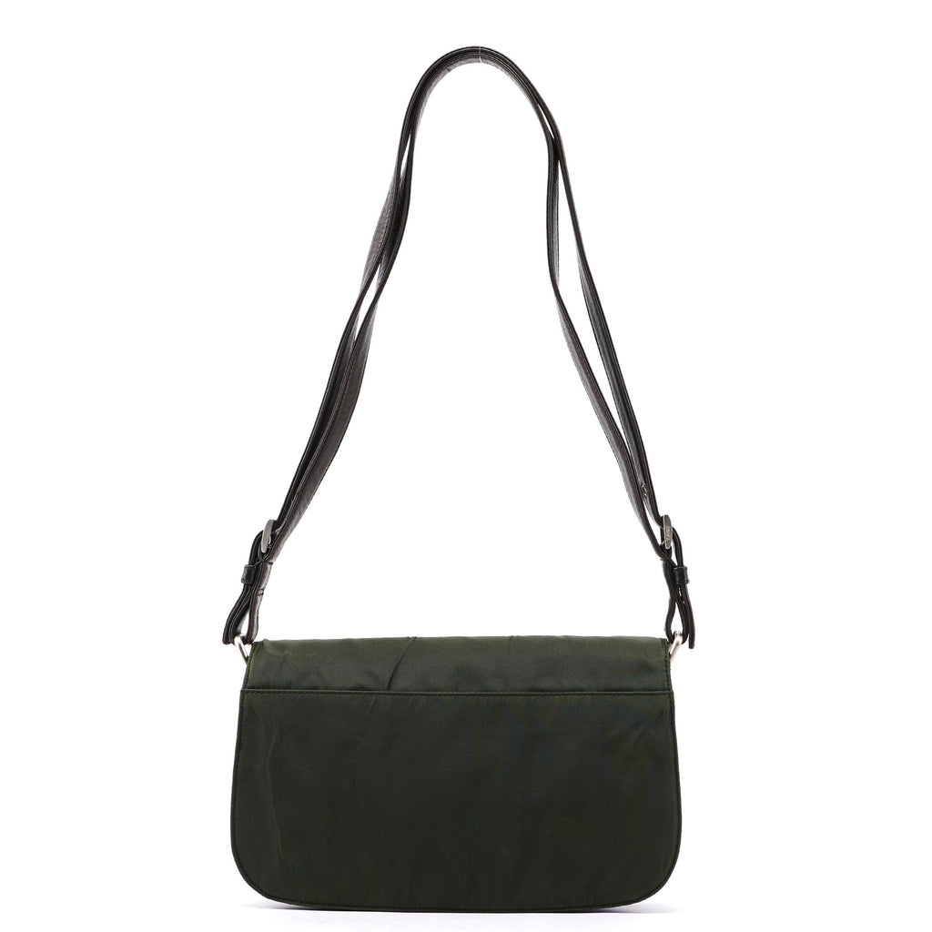 Prada Green Tessuto Shoulder Bag