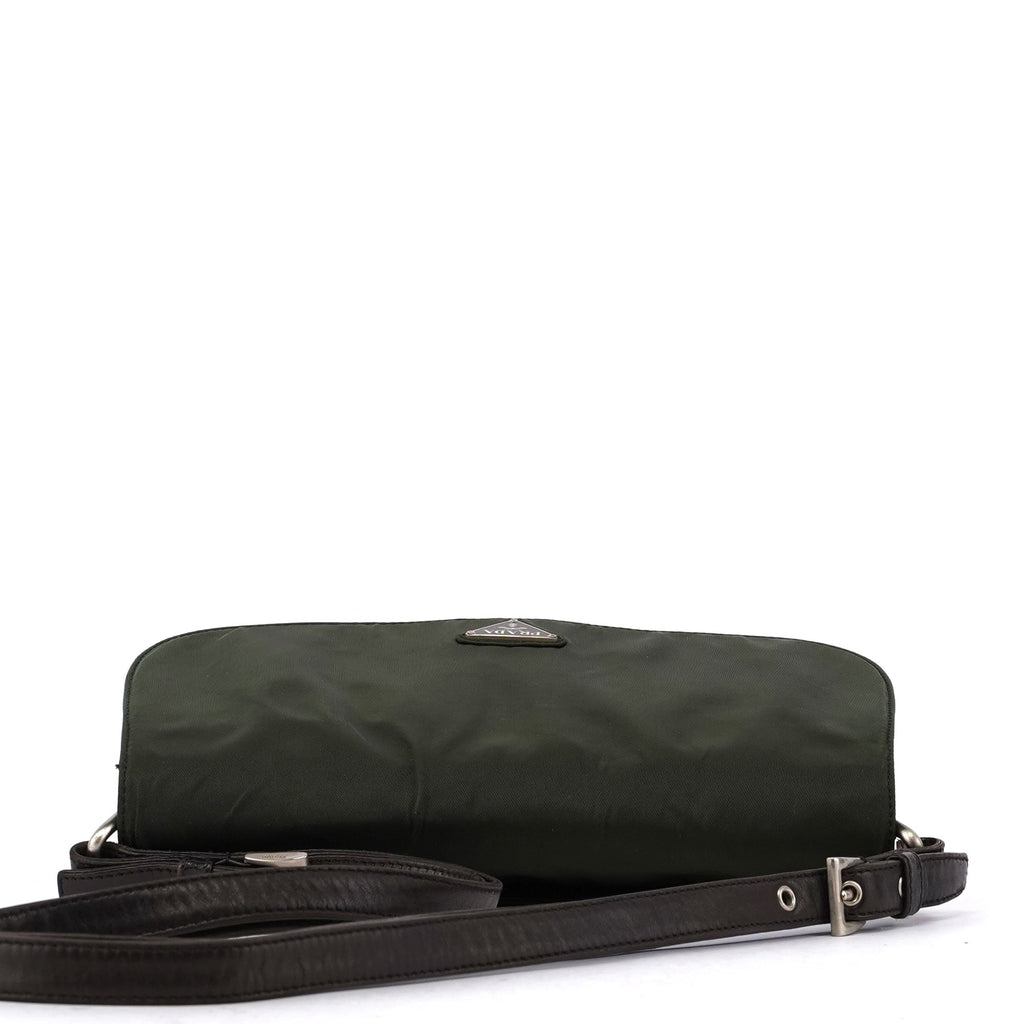 Prada Green Tessuto Shoulder Bag