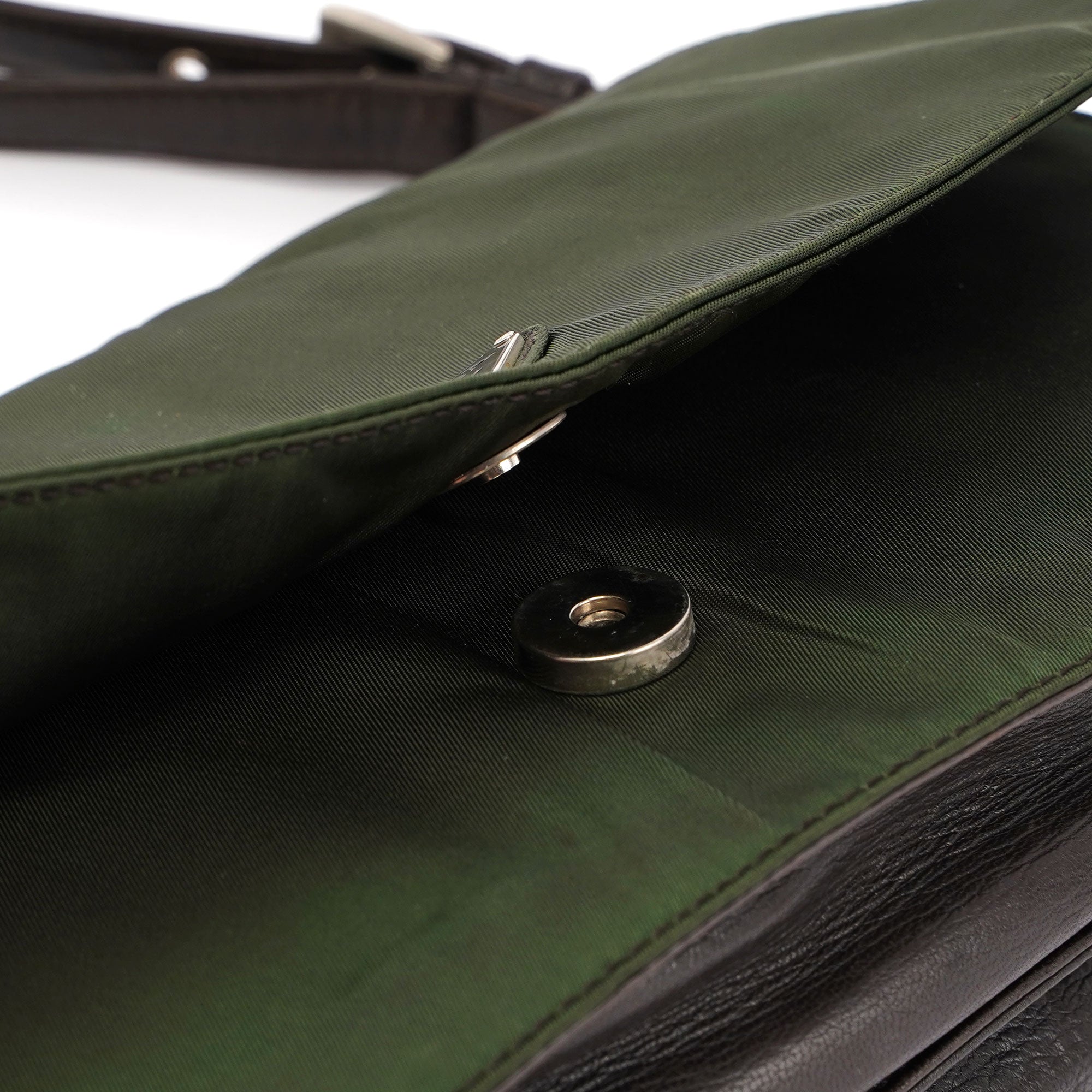 Prada Green Tessuto Shoulder Bag