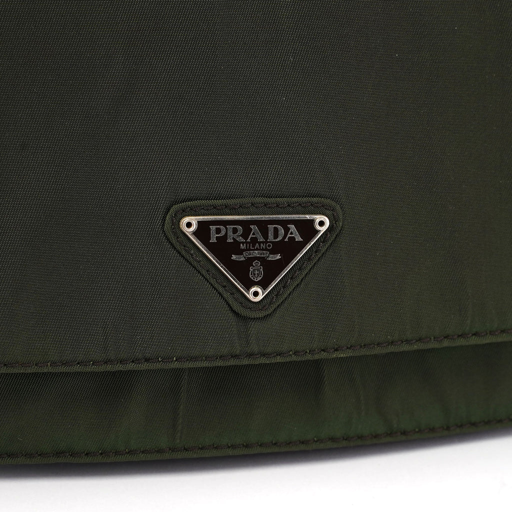 Prada Green Tessuto Shoulder Bag