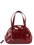 5347. Prada Red Patent Leather Stamped Tote