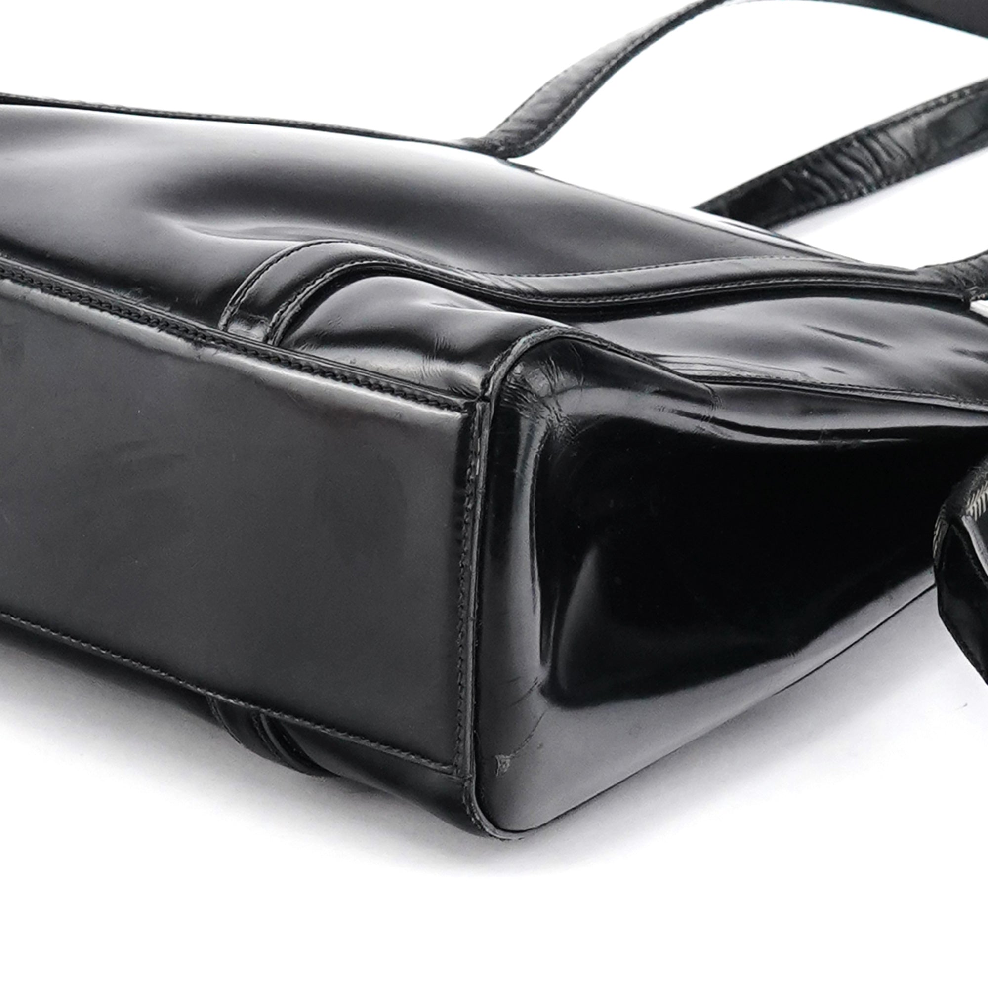 1995 Black Spazzolato Sport Tote Bag