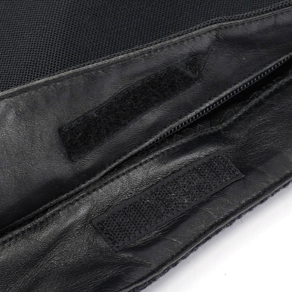 Anthracite Fur Wool Shoulder Bag