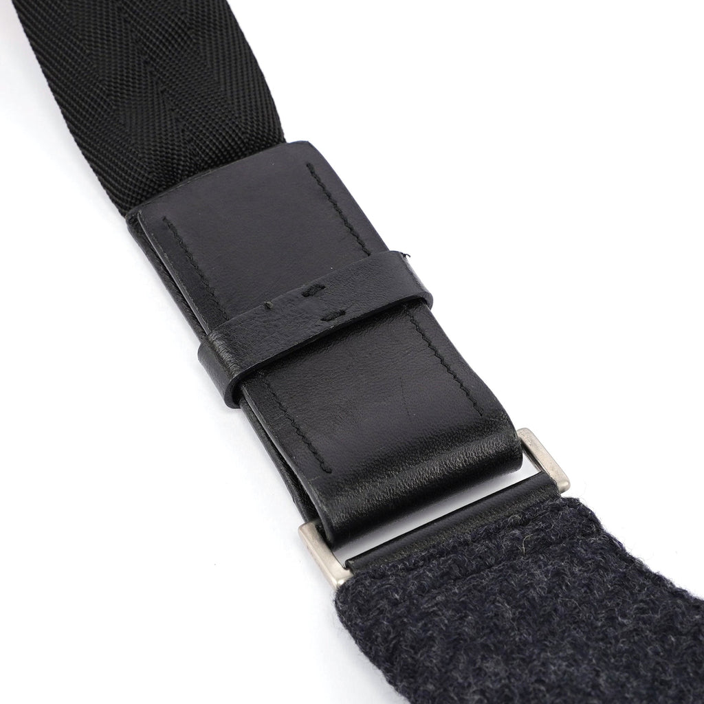 Anthracite Fur Wool Shoulder Bag