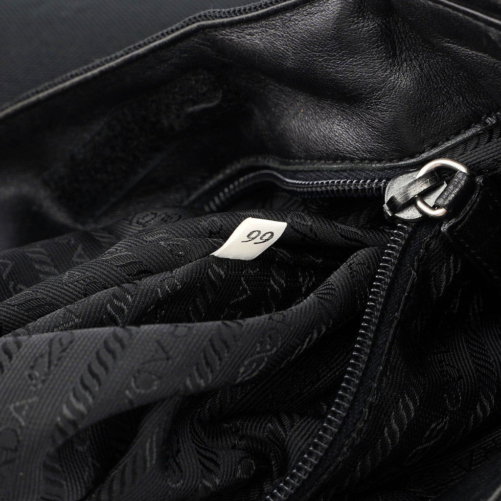 Anthracite Fur Wool Shoulder Bag