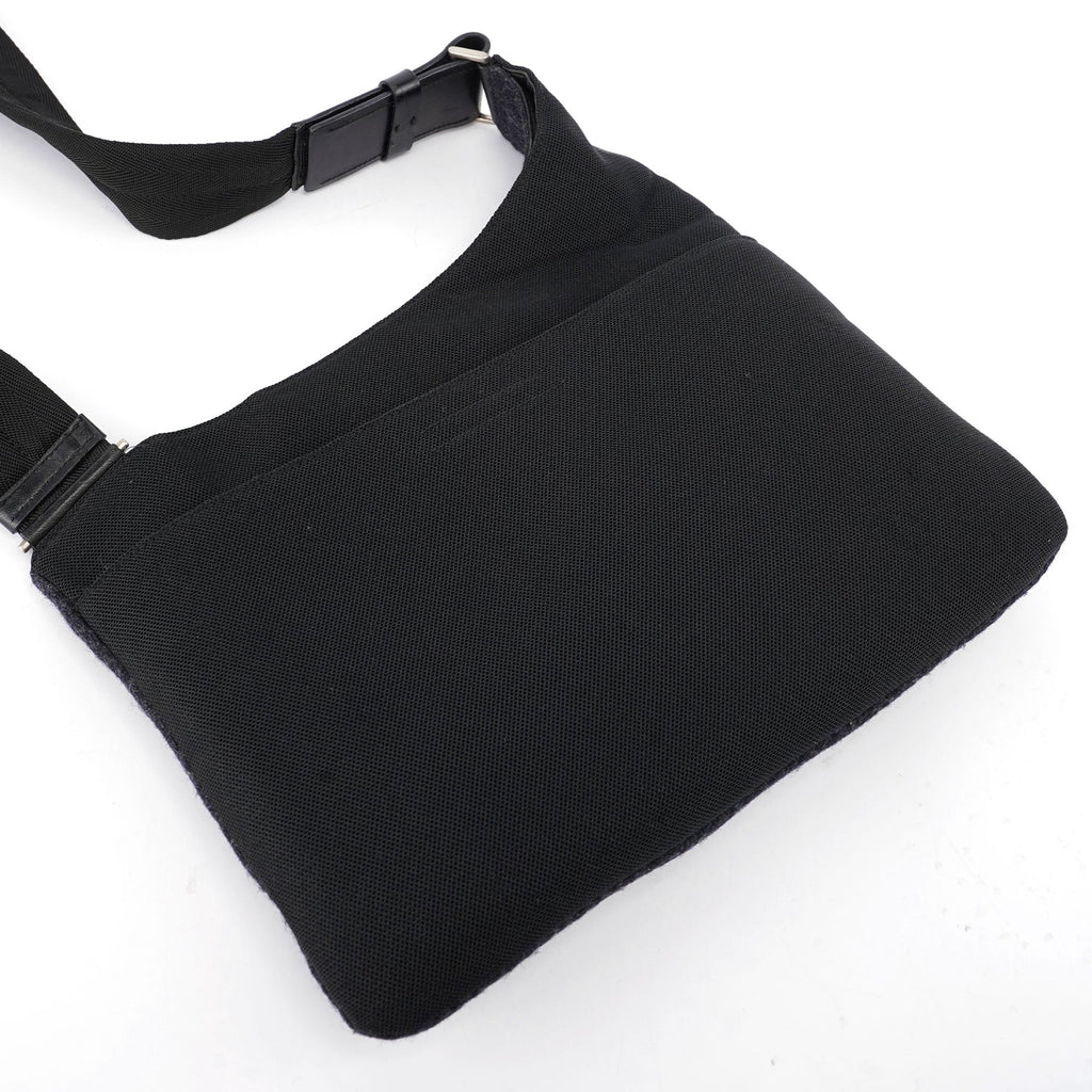 Anthracite Fur Wool Shoulder Bag