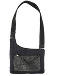 Anthracite Fur Wool Shoulder Bag