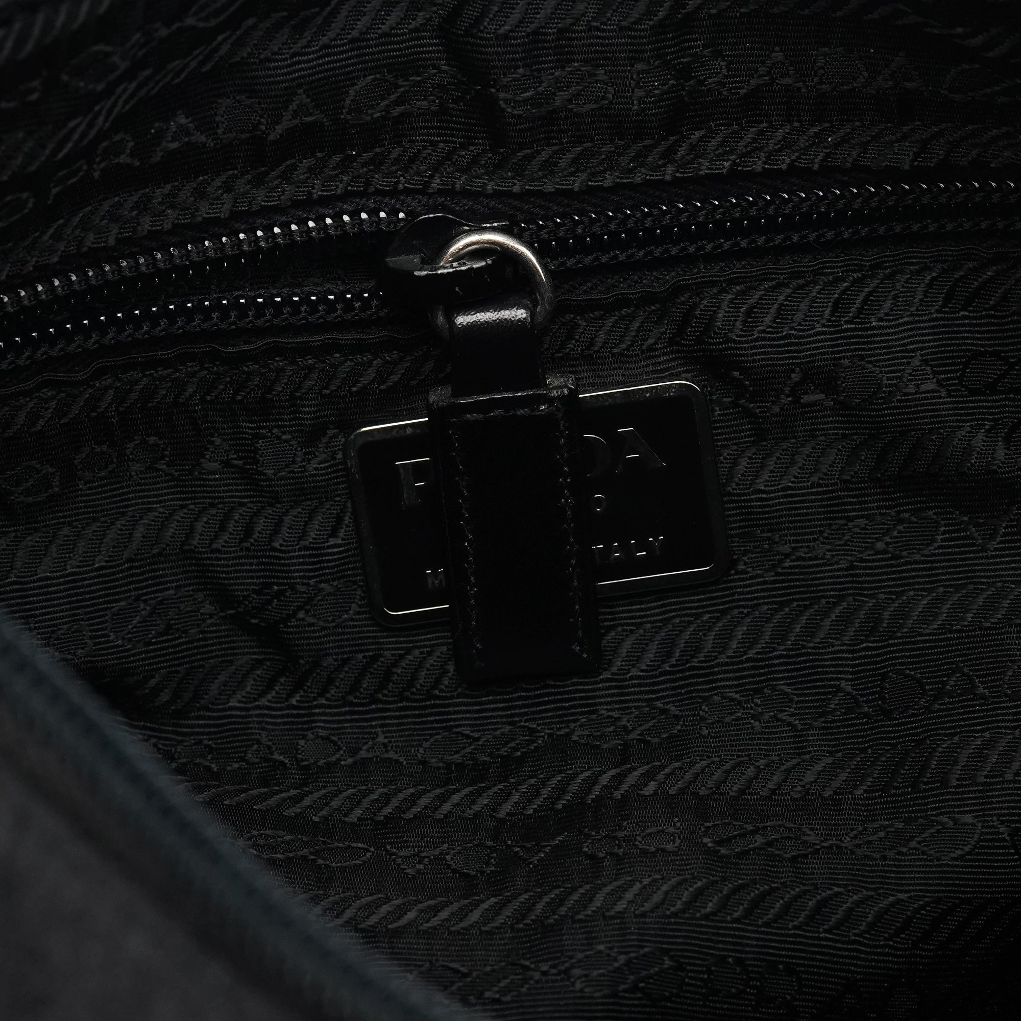 Anthracite Nylon Hobo Shoulder Bag