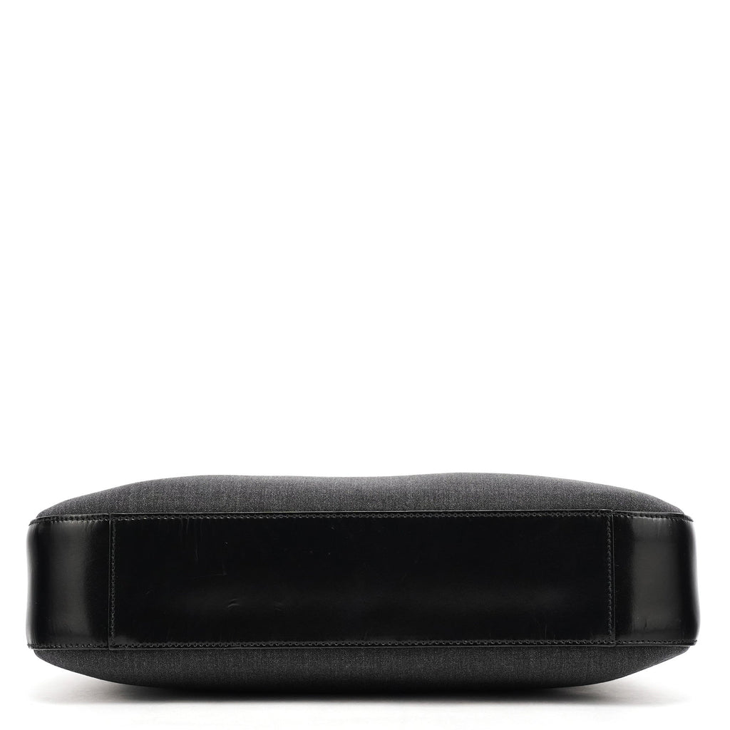 Anthracite Nylon Hobo Shoulder Bag