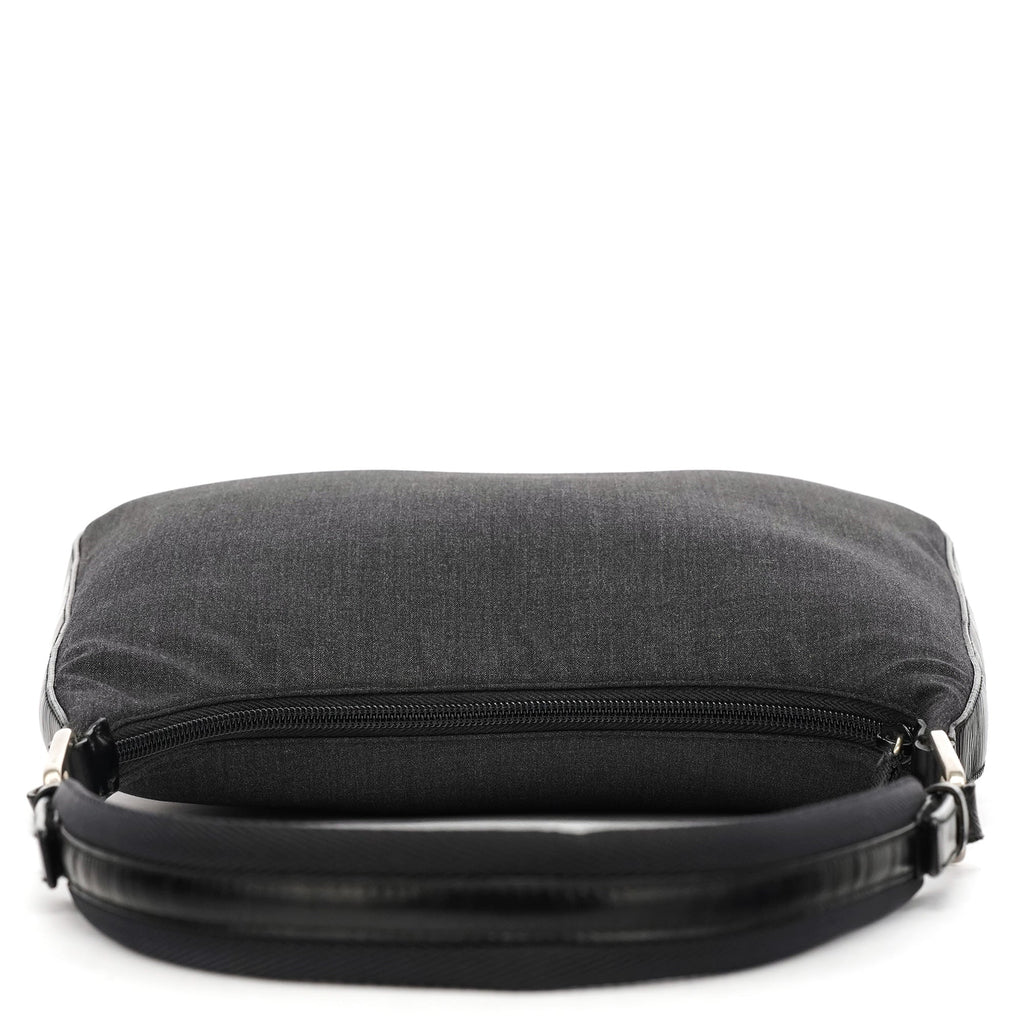 Anthracite Nylon Hobo Shoulder Bag