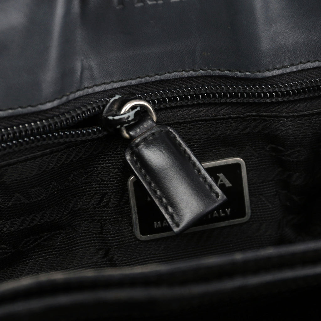 Anthracite Vitello Metallo Bag