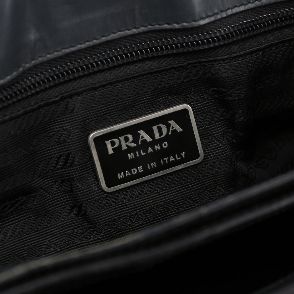 Anthracite Vitello Metallo Bag