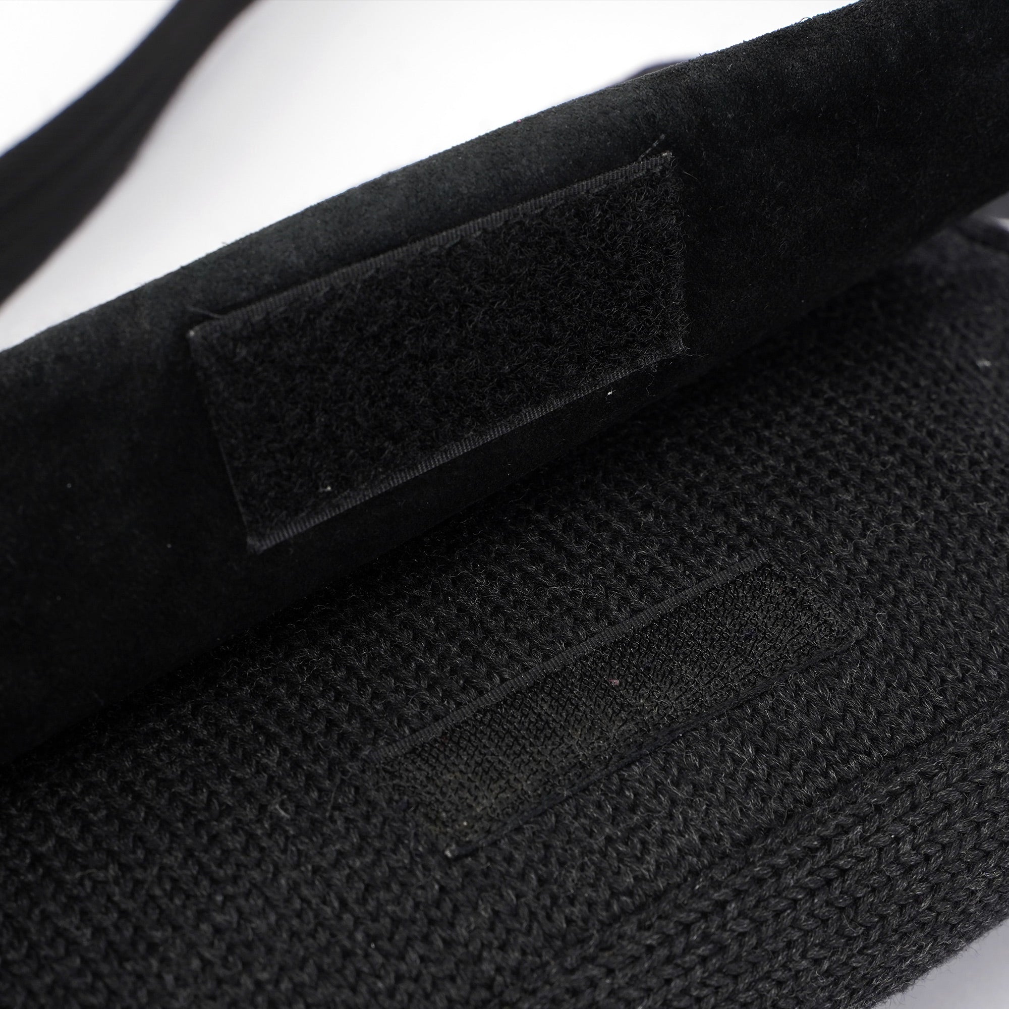 Anthracite Wool Hobo Shoulder Bag