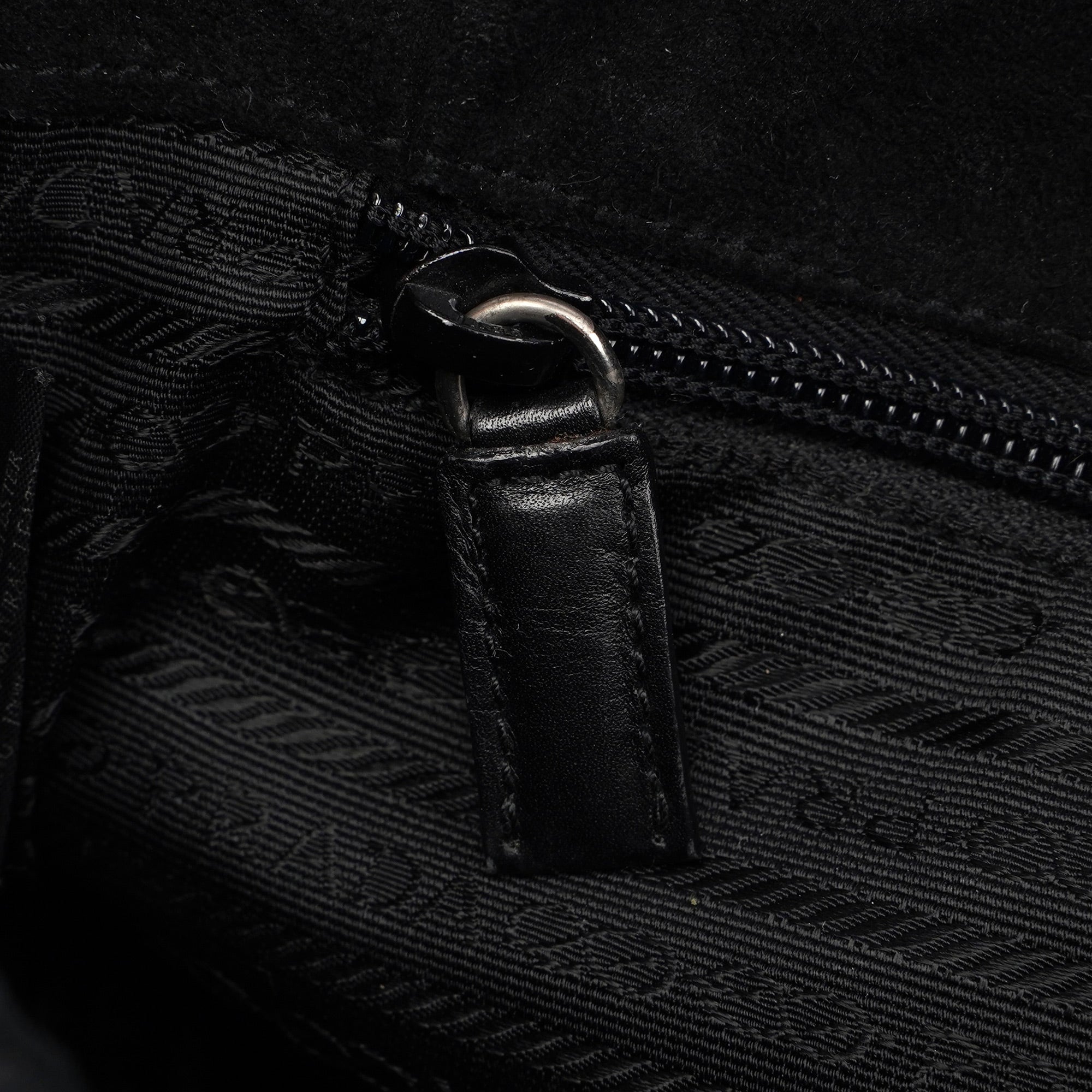 Anthracite Wool Hobo Shoulder Bag