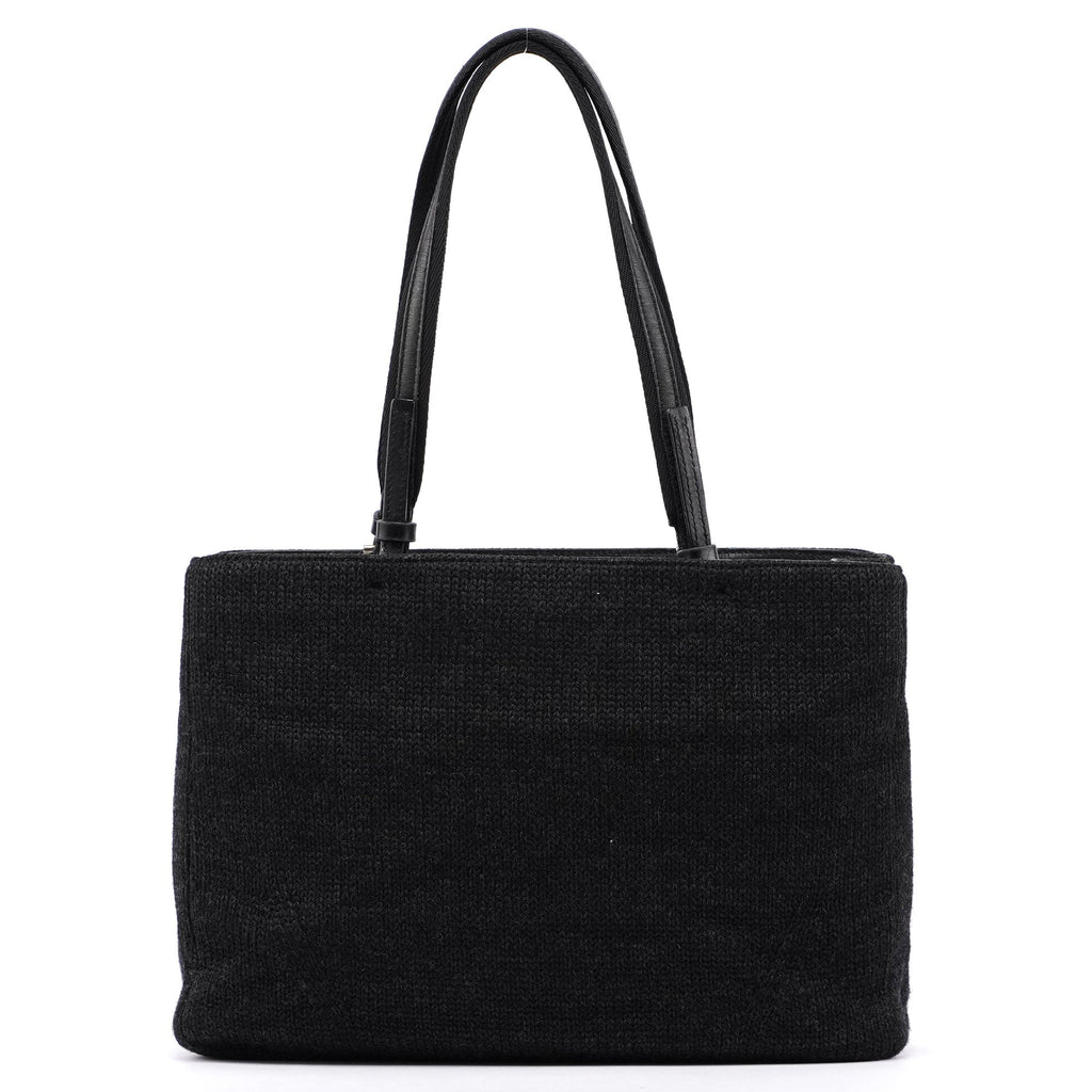 Anthracite Wool Tote Bag