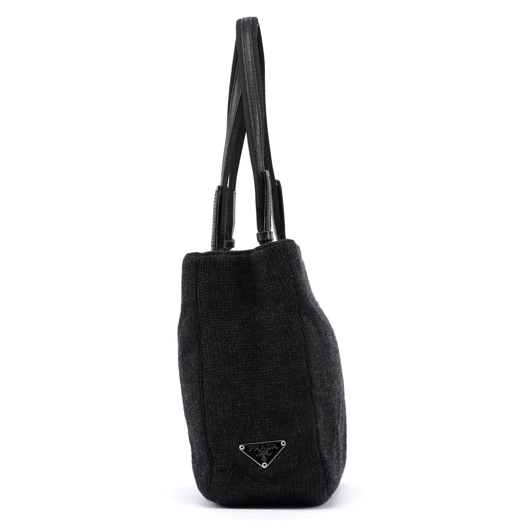 Anthracite Wool Tote Bag