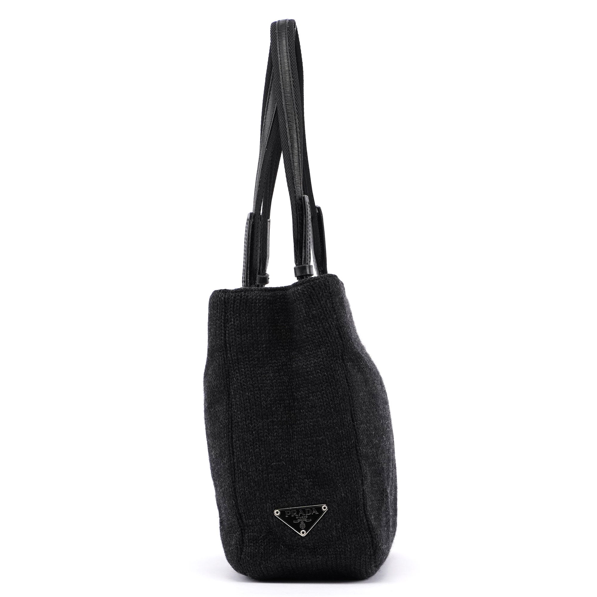 Anthracite Wool Tote Bag